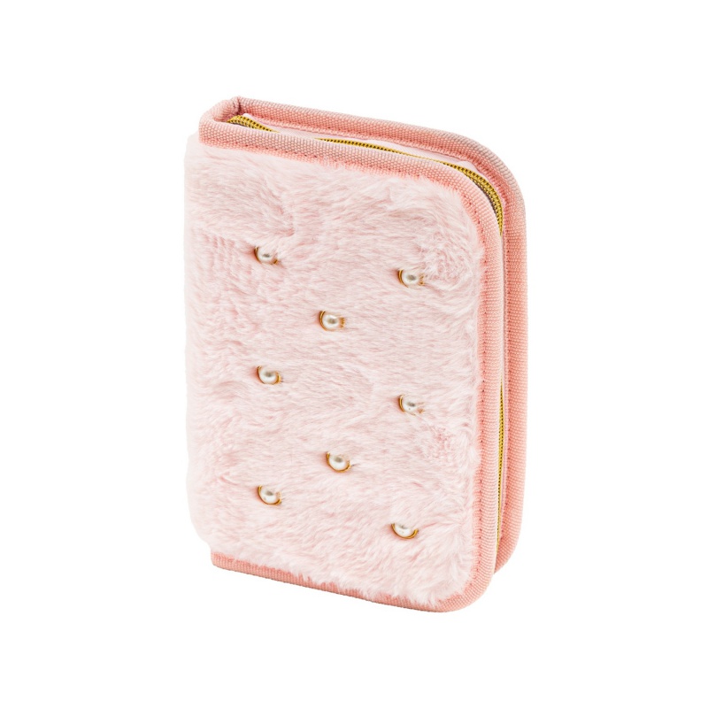 Školský peračník AstraBAG Fluffy Pearl Pink jednokomorový
