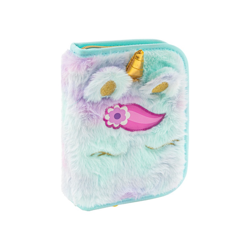 Školský peračník AstraBAG Fluffy Unicorn Ombre jednokomorový
