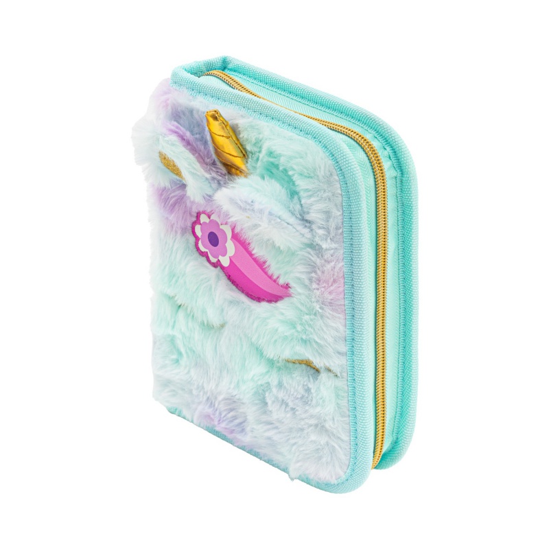 Vyklápěcí penál AstraBAG Fluffy Unicorn Ombre, 503025062