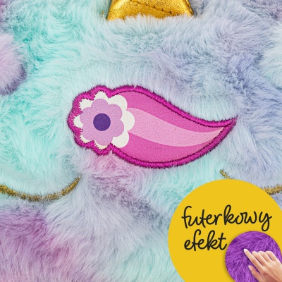 Školský peračník AstraBAG Fluffy Unicorn Ombre jednokomorový