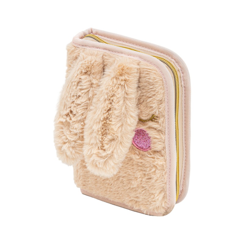 Školský peračník AstraBAG Fluffy Bunny Beige jednokomorový