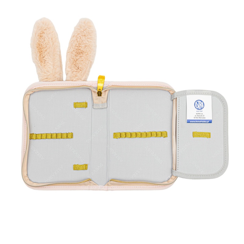 Vyklápěcí penál AstraBAG Fluffy Bunny Beige, 503025072