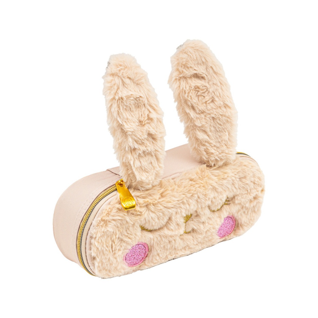 Školní penál AstraBAG Fluffy Bunny Beige jednokomorový