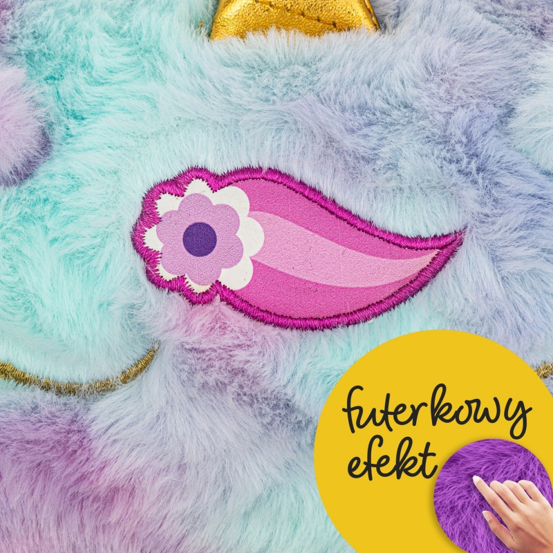 Školský peračník AstraBAG Fluffy Unicorn Ombre jednokomorový