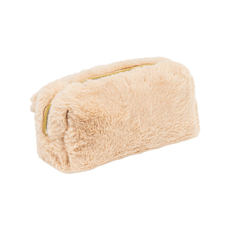 Plyšové puzdro AstraBAG Fluffy Bunny Beige na drobnosti