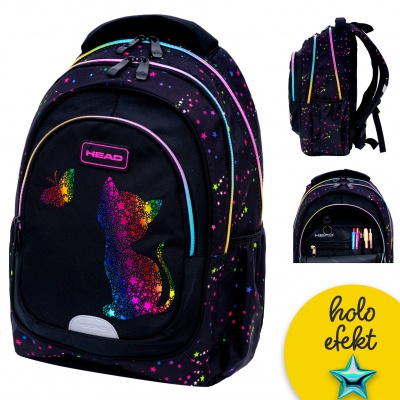 Školní batoh pro první stupeň Head Golden Rainbow Kitty, AB330, 502025032
