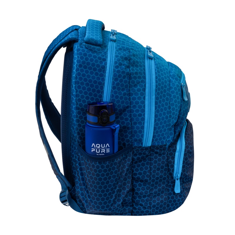 Školský batoh ABAG Hexagon Blue Ombre AB200 502026039
