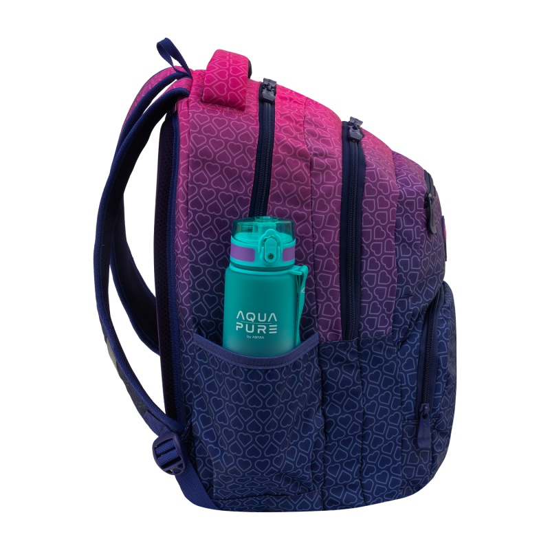 Školský batoh ABAG Hexagon Pink Ombre AB200