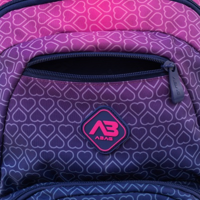 Školský batoh ABAG Hexagon Pink Ombre AB200