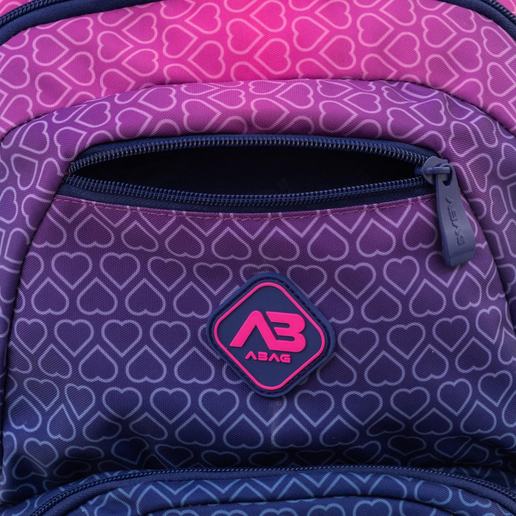 Školský batoh ABAG Hexagon Pink Ombre AB200