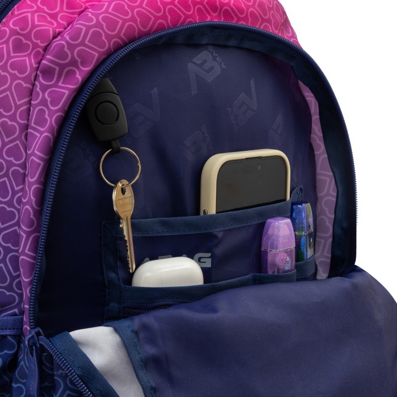 Školský batoh ABAG Hexagon Pink Ombre AB200