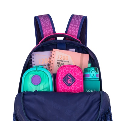 Školský batoh ABAG Hexagon Pink Ombre AB200