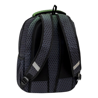 Školský batoh ABAG Hexagon Green Ombre AB200