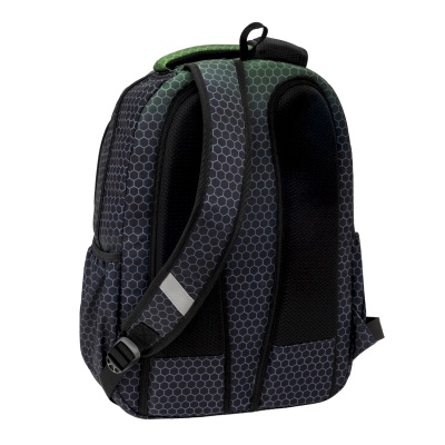 Školský batoh ABAG Hexagon Green Ombre AB200