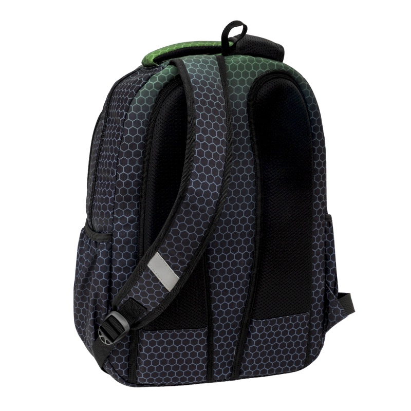 Školský batoh ABAG Hexagon Green Ombre AB200