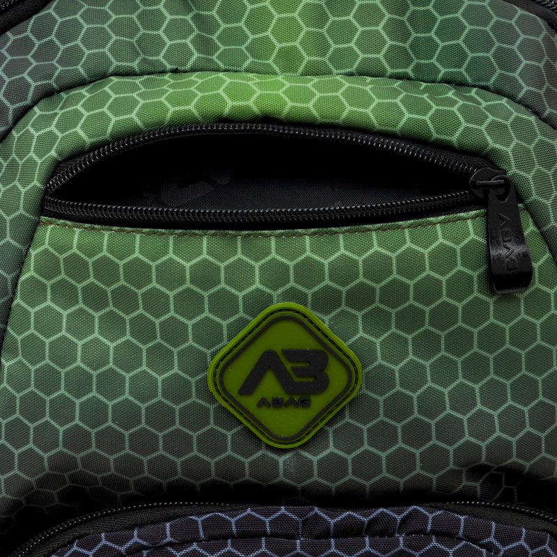 Školský batoh ABAG Hexagon Green Ombre AB200