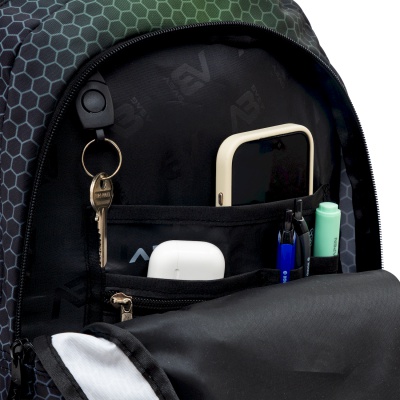 Školský batoh ABAG Hexagon Green Ombre AB200
