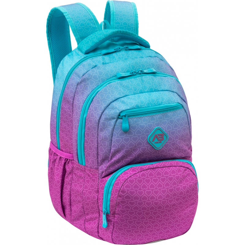 Školský batoh ABAG Hexagon Mint Ombre AB200