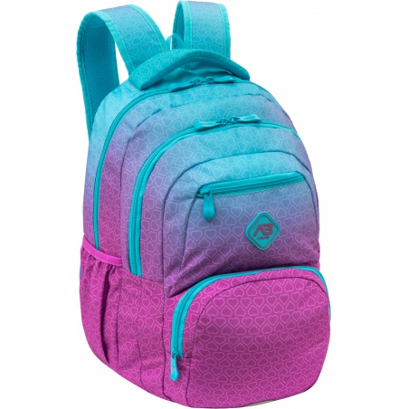 Školský batoh ABAG Hexagon Mint Ombre AB200