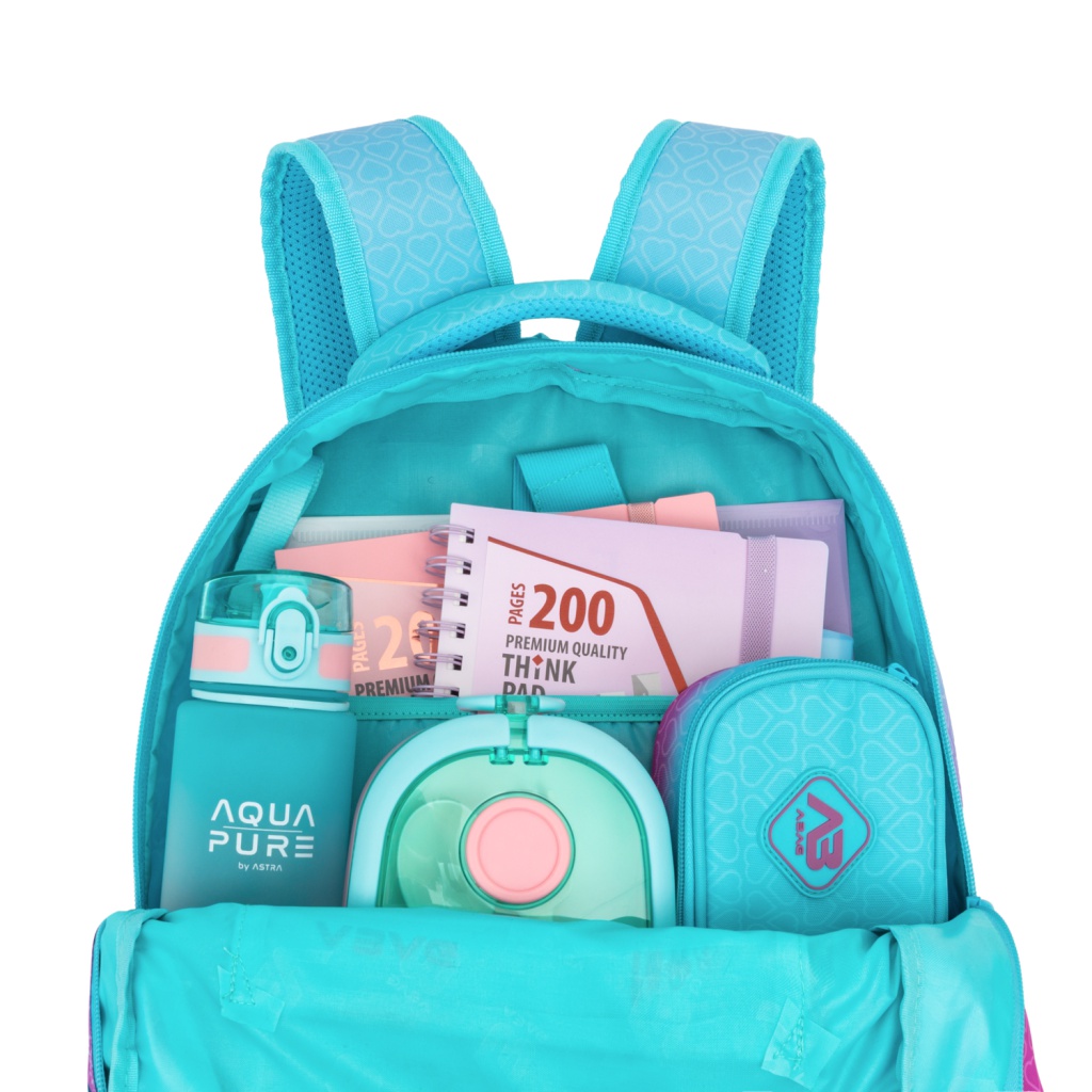 Školský batoh ABAG Hexagon Mint Ombre AB200