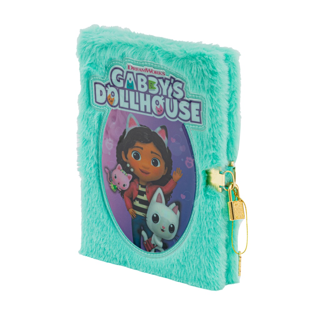 Denník s kľúčikom Gabby’s Dollhouse A5 – zápisník 96 listov