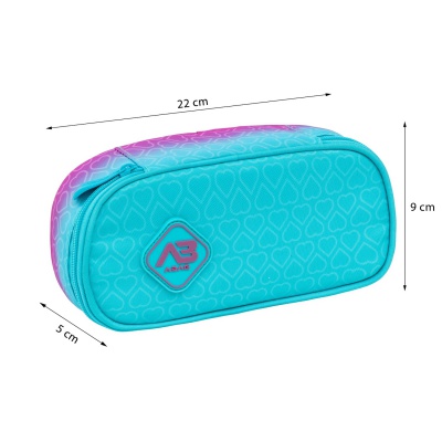 Školní penál ABAG Hexagon Mint Ombre AC6 503026050