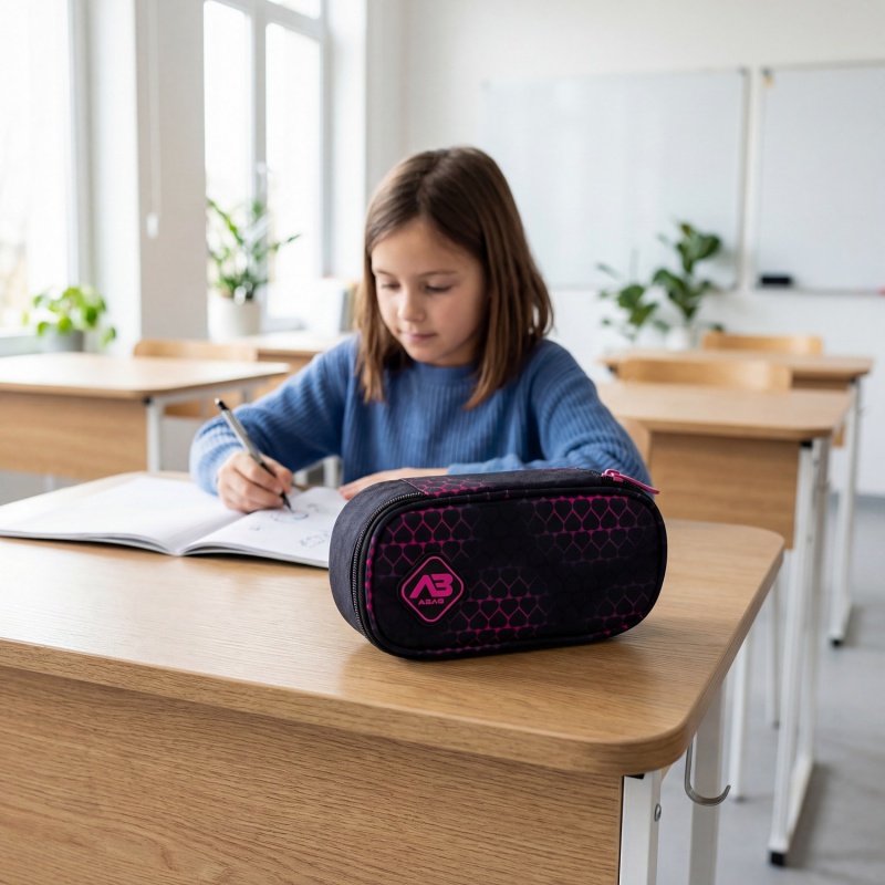 Školský peračník ABAG Pink Hearts AC6 503026061