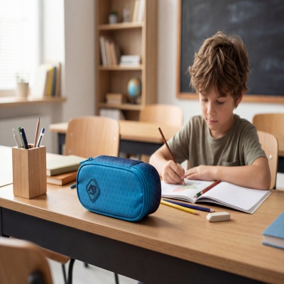 Školský peračník ABAG Hexagon Blue Ombre AC6 503026055
