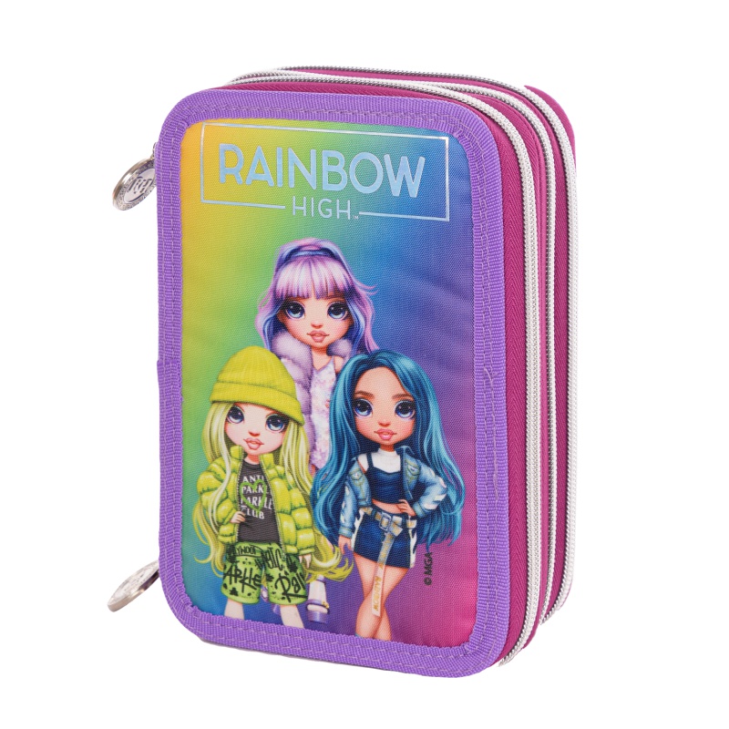 Trojposchodový peračník Rainbow High Silver Style AC31 503022065