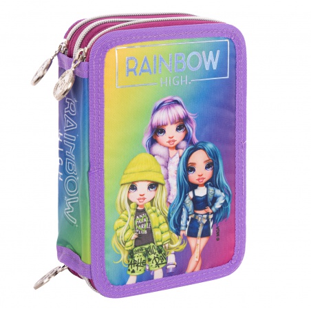 Trojposchodový peračník Rainbow High Silver Style AC31 503022065