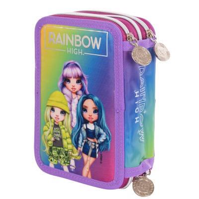 Třípatrový penál Rainbow High Silver Style AC31 503022065