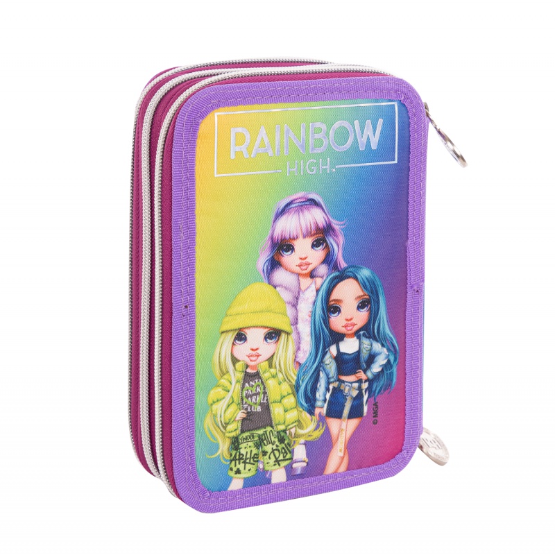 Trojposchodový peračník Rainbow High Silver Style AC31 503022065