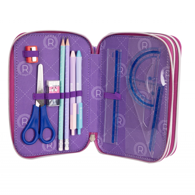 Trojposchodový peračník Rainbow High Silver Style AC31 503022065
