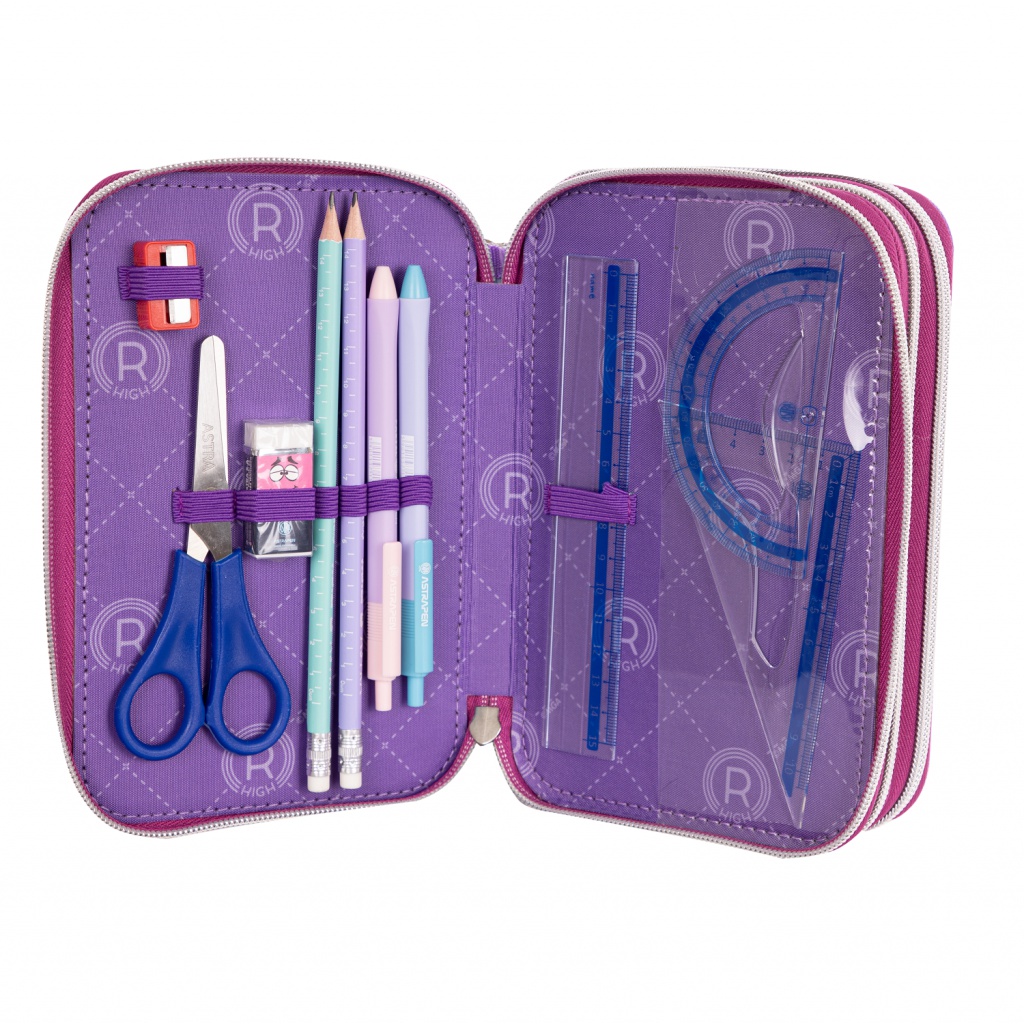 Trojposchodový peračník Rainbow High Silver Style AC31 503022065