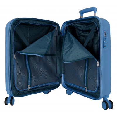 Príručný kufor Movom Wood Denim 55x40x20 cm 38 l