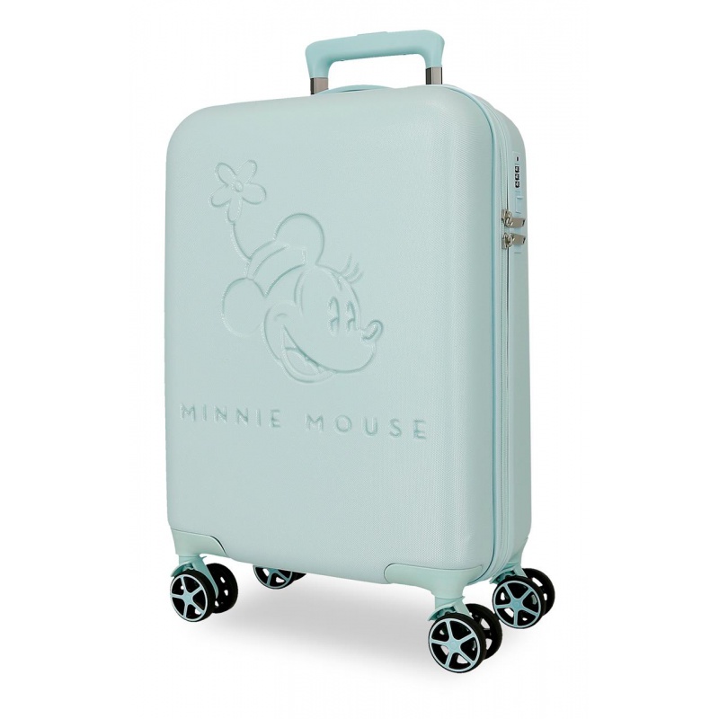 Detský kufor Minnie Mouse Traveling 55x36x20 cm tyrkysový