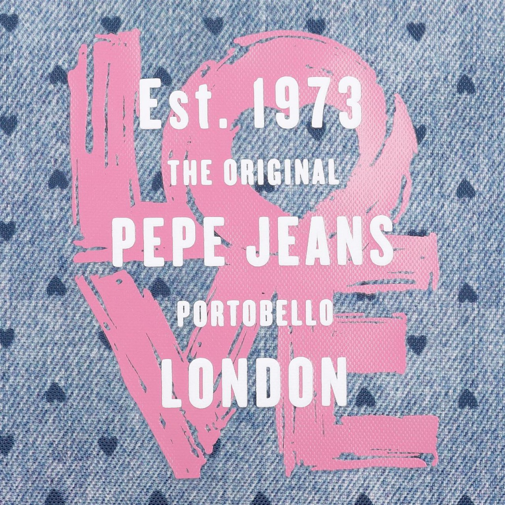 Trojkomorový peračník Pepe Jeans Noni Denim 6824721