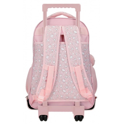 Školní batoh na kolečkách Pepe Jeans Mia Rosa Claro 43 cm