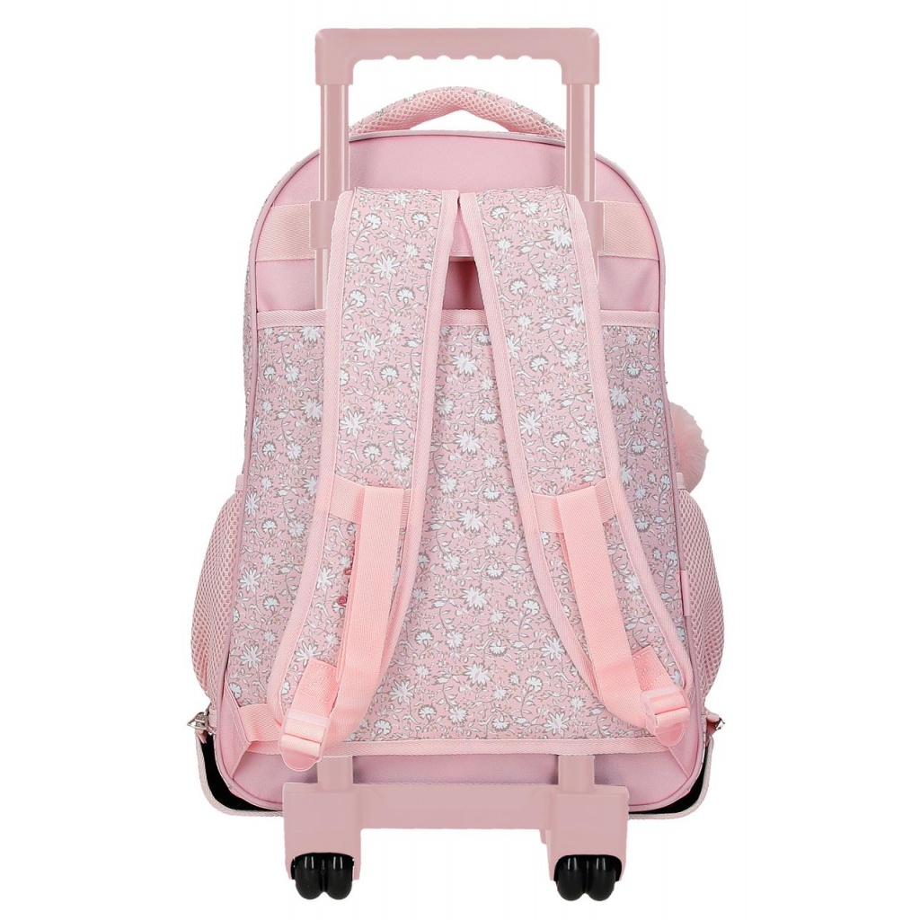 Školský batoh na kolieskach Pepe Jeans Mia Rosa Claro 43 cm