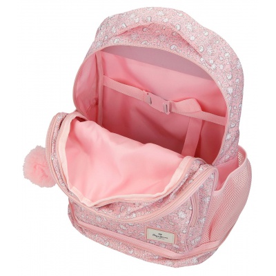 Školský batoh na kolieskach Pepe Jeans Mia Rosa Claro 43 cm