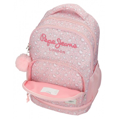 Školní batoh na kolečkách Pepe Jeans Mia Rosa Claro 43 cm