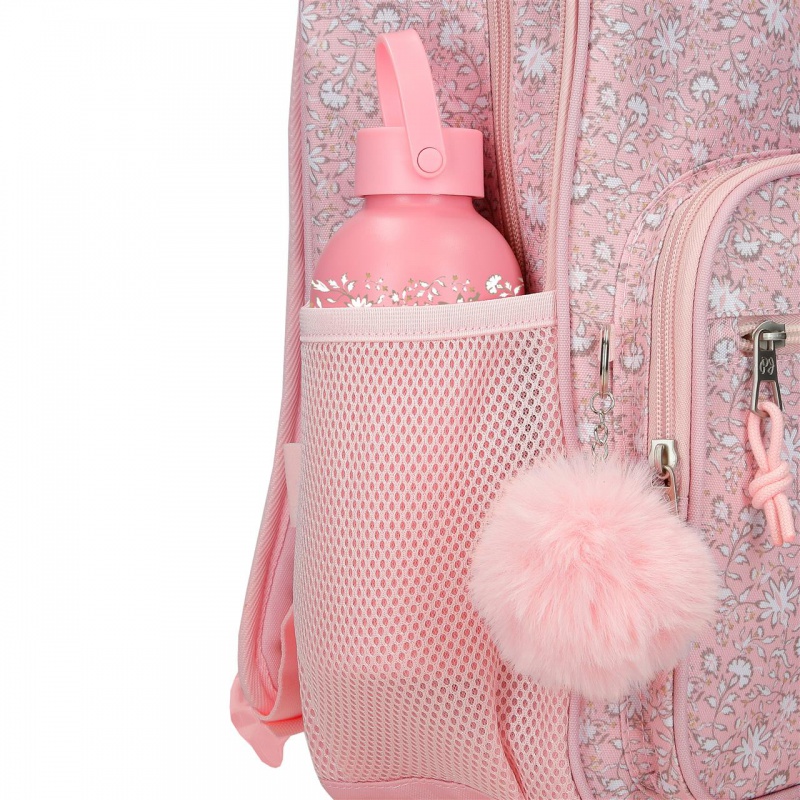 Školský batoh na kolieskach Pepe Jeans Mia Rosa Claro 43 cm