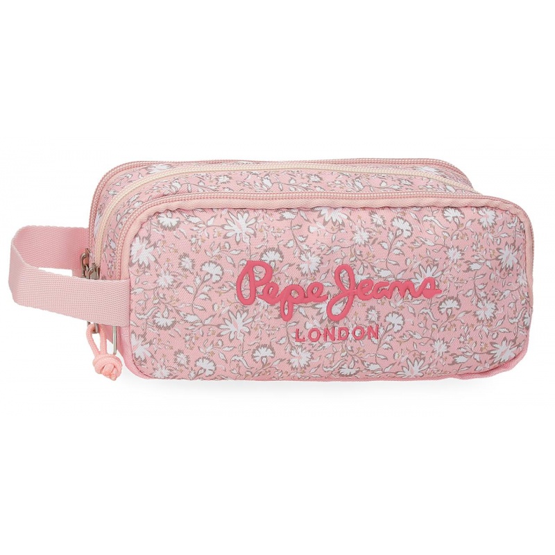 Trojkomorový peračník Pepe Jeans Mia Rosa Claro 6074741