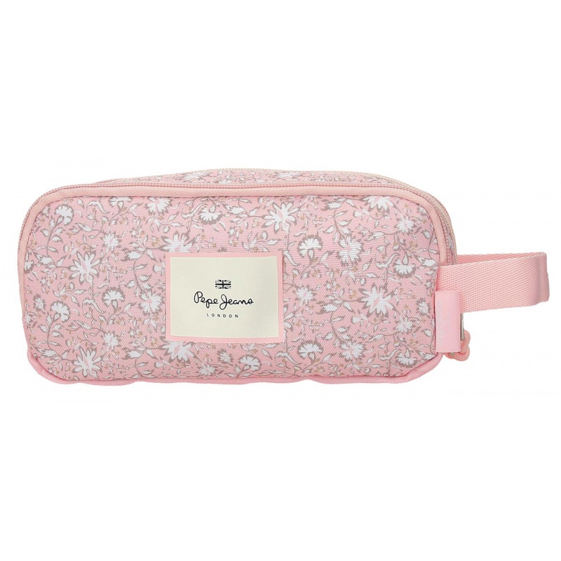 Trojkomorový peračník Pepe Jeans Mia Rosa Claro 6074741