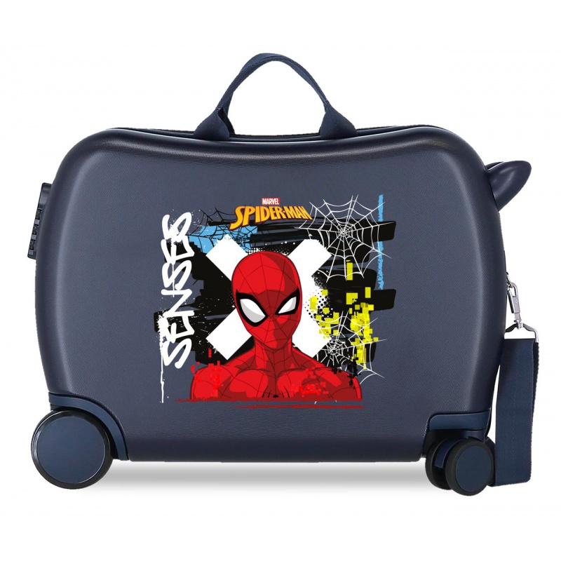Detský kufor odrážadlo Spiderman Graffity 34 l