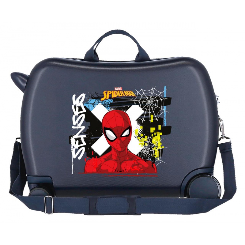 Detský kufor odrážadlo Spiderman Graffity 34 l