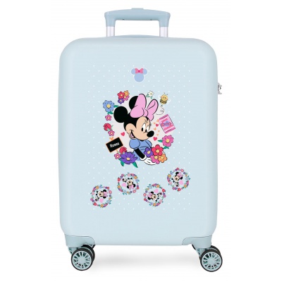 Detský kufor Minnie Flowers 35 l svetlomodrý