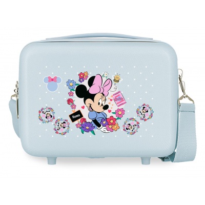 Cestovní kosmetická taška Minnie Flowers 9 l modrá