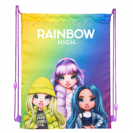 Vrecko na prezuvky Rainbow High Silver Style AD1 44 × 33 cm