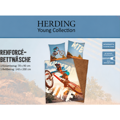 Bavlnené obliečky Herding MOUNTAIN BIKE – 140×200 cm